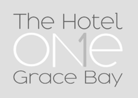 THE HOTEL ONE GRACE BAY Logo (USPTO, 26.06.2017)