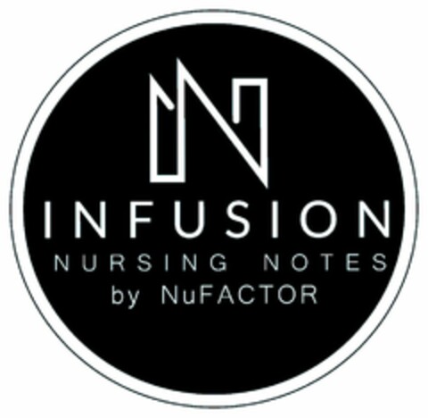 N INFUSION NURSING NOTES BY NUFACTOR Logo (USPTO, 03/27/2018)