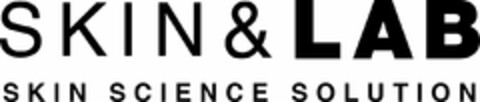 SKIN & LAB SKIN SCIENCE SOLUTION Logo (USPTO, 09.10.2018)
