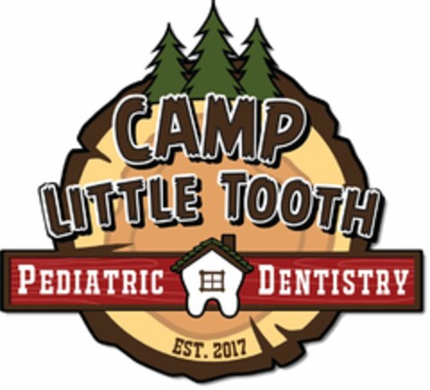 CAMP LITTLE TOOTH PEDIATRIC DENTISTRY EST. 2017 Logo (USPTO, 10/11/2018)