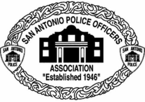 SAN ANTONIO POLICE OFFICERS ASSOCIATION"ESTABLISHED 1946" SAN ANTONIO POLICE SAN ANTONIO POLICE Logo (USPTO, 03.12.2018)