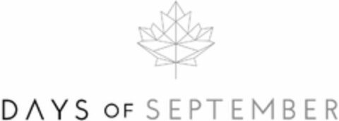 DAYS OF SEPTEMBER Logo (USPTO, 05.12.2018)