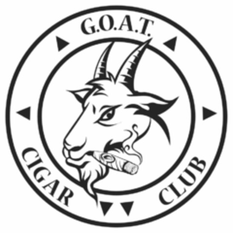 G.O.A.T. CIGAR CLUB Logo (USPTO, 03.09.2019)