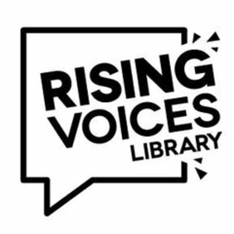 RISING VOICES LIBRARY Logo (USPTO, 09/05/2019)