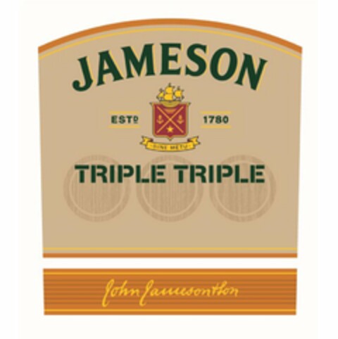 JAMESON ESTD 1780 SINE METU TRIPLE TRIPLE JOHN JAMESON & SON Logo (USPTO, 23.12.2019)