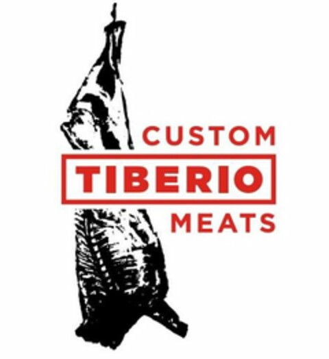 TIBERIO CUSTOM MEATS Logo (USPTO, 02/10/2020)