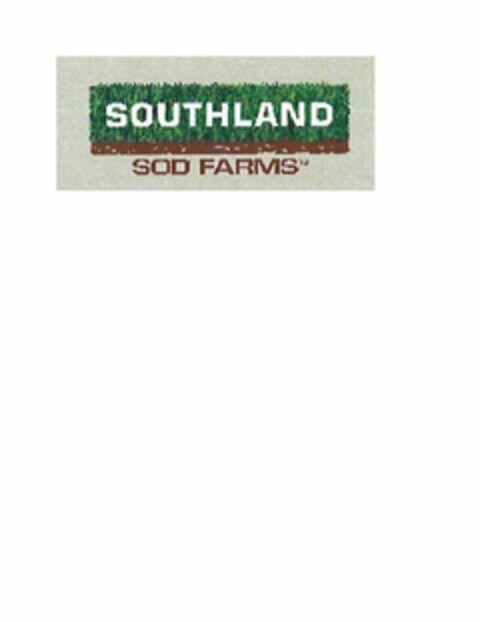 SOUTHLAND SOD FARMS Logo (USPTO, 02/12/2020)