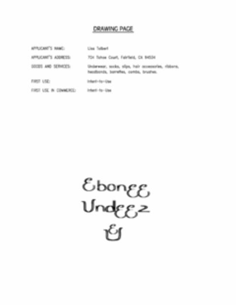 EBONEE UNDEEZ EU Logo (USPTO, 12.01.2010)