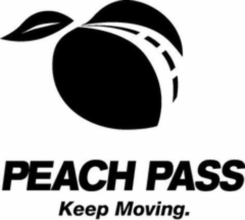 PEACH PASS KEEP MOVING. Logo (USPTO, 15.01.2010)