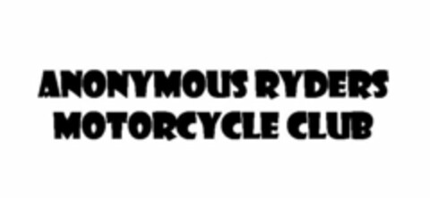 ANONYMOUS RYDERS MOTORCYCLE CLUB Logo (USPTO, 09/01/2010)