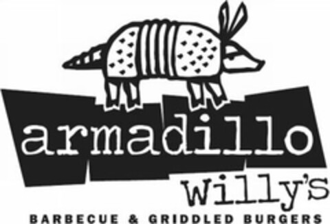 ARMADILLO WILLY'S BARBECUE & GRIDDLED BURGERS Logo (USPTO, 02/23/2011)