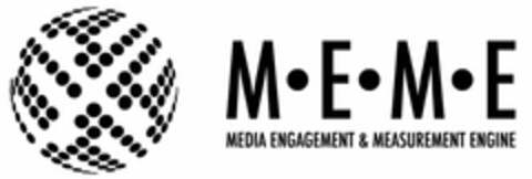 M·E·M·E MEDIA ENGAGEMENT & MEASUREMENT ENGINE Logo (USPTO, 13.09.2012)