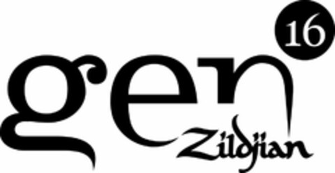 GEN16 ZILDJIAN Logo (USPTO, 12.03.2013)