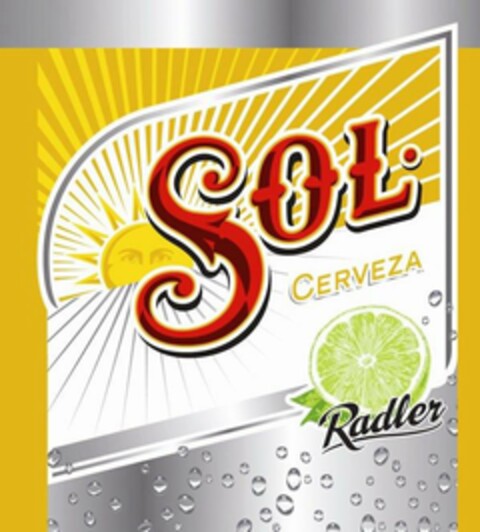 SOL· CERVEZA RADLER Logo (USPTO, 02/25/2014)