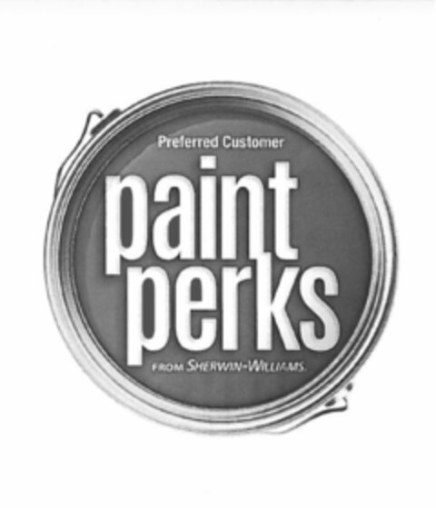 PREFERRED CUSTOMER PAINT PERKS FROM SHERWIN-WILLIAMS Logo (USPTO, 21.08.2014)