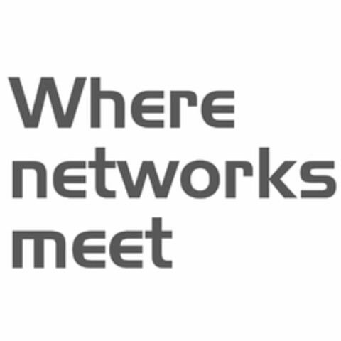 WHERE NETWORKS MEET Logo (USPTO, 21.10.2014)