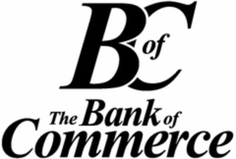 B OF C THE BANK OF COMMERCE Logo (USPTO, 17.04.2015)