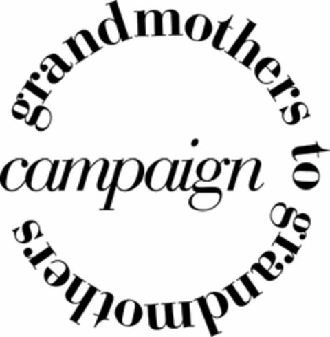 GRANDMOTHERS TO GRANDMOTHERS CAMPAIGN Logo (USPTO, 03/08/2017)