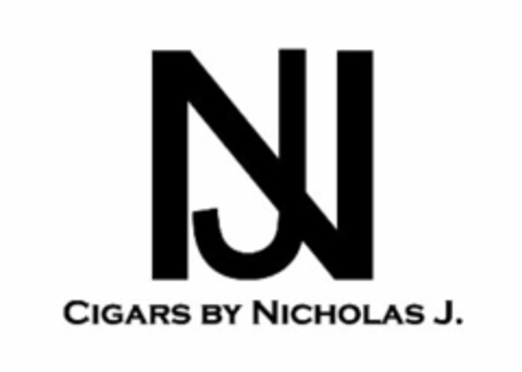 NJ CIGARS BY NICHOLAS J. Logo (USPTO, 06.04.2017)