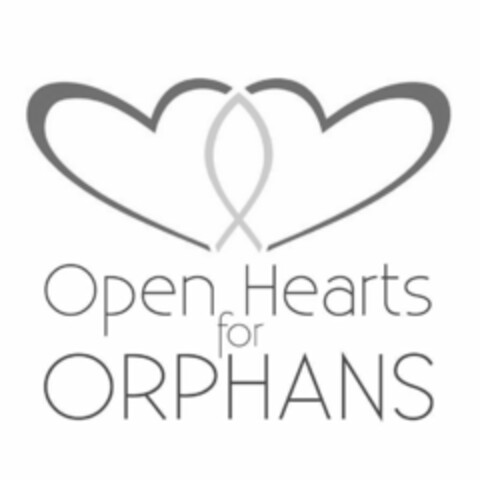 OPEN HEARTS FOR ORPHANS Logo (USPTO, 12.05.2017)