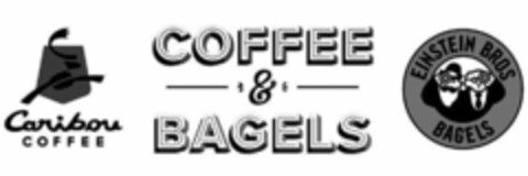 CARIBOU COFFEE COFFEE & BAGELS EINSTEIN BROS BAGELS Logo (USPTO, 17.05.2017)