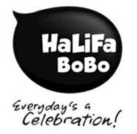 HALIFA BOBO EVERYDAY'S A CELEBRATION! Logo (USPTO, 16.08.2017)