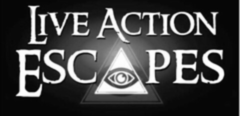 LIVE ACTION ESCAPES Logo (USPTO, 02/07/2018)