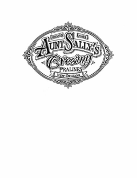 FRESHLY MADE AUNT SALLY'S CREAMY PRALINES NEW ORLEANS Logo (USPTO, 28.06.2018)