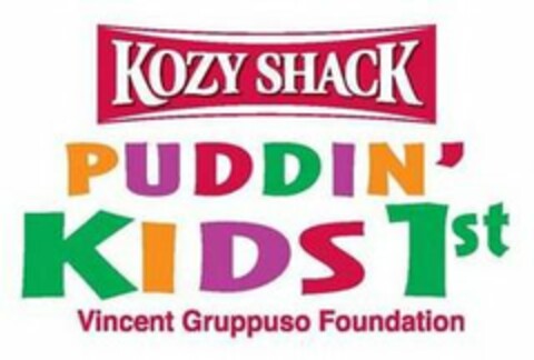 KOZY SHACK PUDDIN' KIDS 1ST VINCENT GRUPPUSO FOUNDATION Logo (USPTO, 09.08.2018)