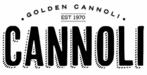 GOLDEN CANNOLI EST 1970 CANNOLI Logo (USPTO, 16.09.2019)