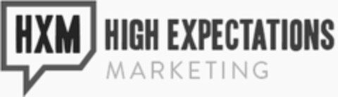 HXM HIGH EXPECTATIONS MARKETING Logo (USPTO, 11.12.2019)