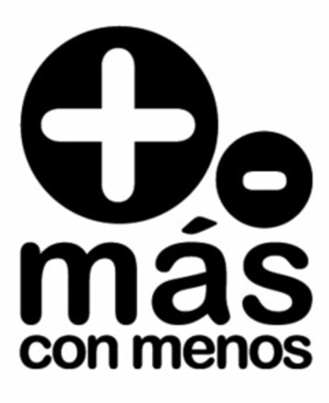 MÁS CON MENOS Logo (USPTO, 28.06.2009)