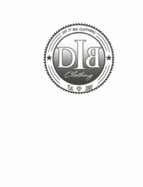 DO IT BIG CLOTHING DIB CLOTHING EST. 2008 Logo (USPTO, 31.03.2010)