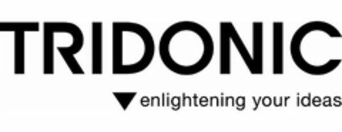 TRIDONIC ENLIGHTENING YOUR IDEAS Logo (USPTO, 07.04.2010)