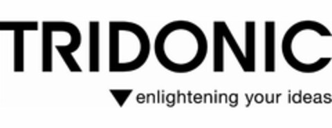 TRIDONIC ENLIGHTENING YOUR IDEAS Logo (USPTO, 04/07/2010)