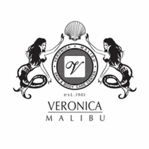 V VERONICA MALIBU SKIN & BODY CARE CENTER EST. 1981 VERONICA MALIBU Logo (USPTO, 10.08.2010)