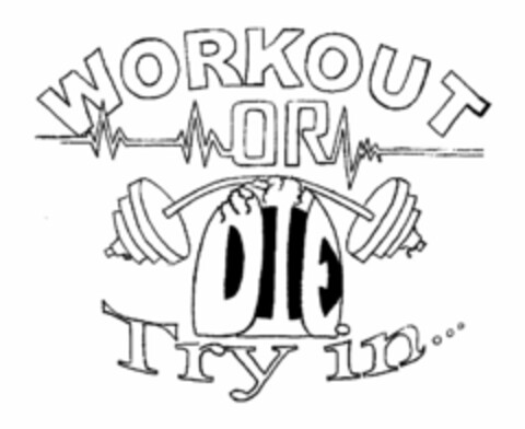 WORK OUT OR DIE TRYIN... Logo (USPTO, 18.03.2011)