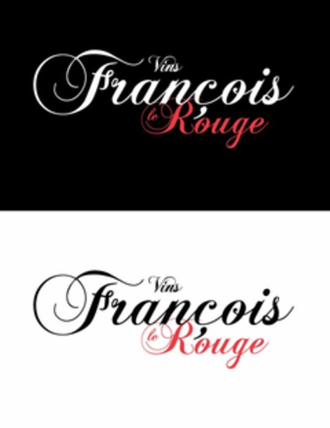 VINS FRANÇOIS LE ROUGE VINS FRANÇOIS LE ROUGE Logo (USPTO, 25.07.2011)