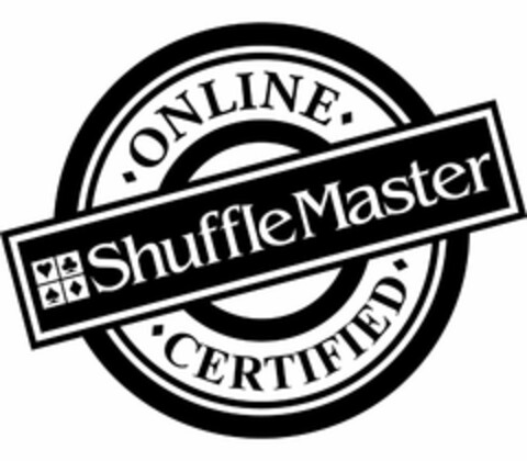 ONLINE CERTIFIED SHUFFLE MASTER Logo (USPTO, 09/01/2011)