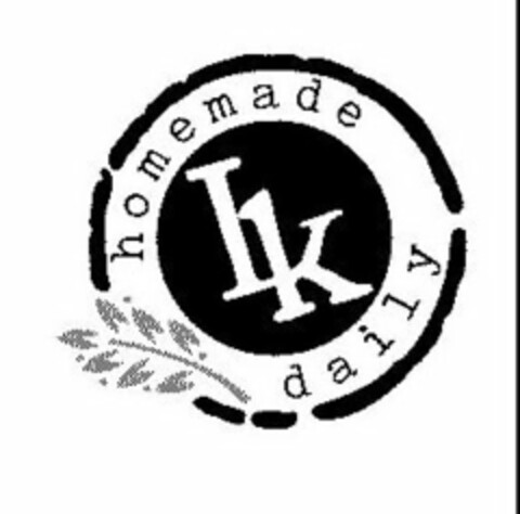 HOMEMADE LK DAILY Logo (USPTO, 25.09.2012)