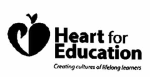 HEART FOR EDUCATION CREATING CULTURES OF LIFELONG LEARNERS Logo (USPTO, 30.09.2013)