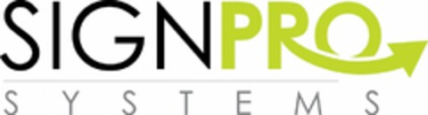 SIGNPRO SYSTEMS Logo (USPTO, 28.08.2014)