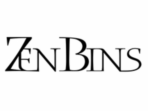 ZEN BINS Logo (USPTO, 08/12/2015)