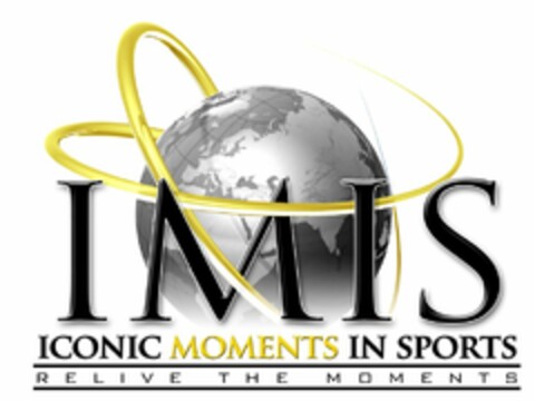 IMIS ICONIC MOMENTS IN SPORTS RELIVE THE MOMENTS Logo (USPTO, 08/31/2015)