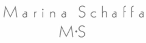 MARINA SCHAFFA M · S Logo (USPTO, 02/17/2016)