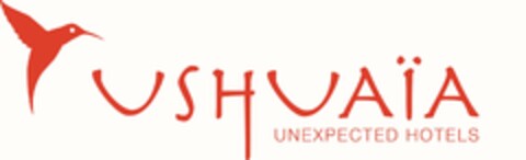 USHUAÏA UNEXPECTED HOTELS Logo (USPTO, 02/25/2016)