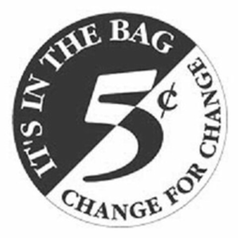 IT'S IN THE BAG CHANGE FOR CHANGE 5¢ Logo (USPTO, 21.11.2016)