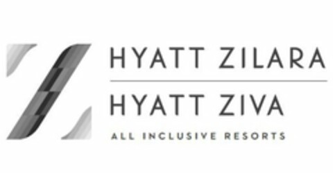 Z HYATT ZILARA HYATT ZIVA ALL INCLUSIVERESORTS Logo (USPTO, 04/17/2017)