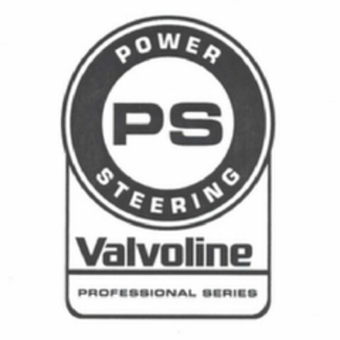 PS POWER STEERING VALVOLINE PROFESSIONAL SERIES Logo (USPTO, 12.07.2017)