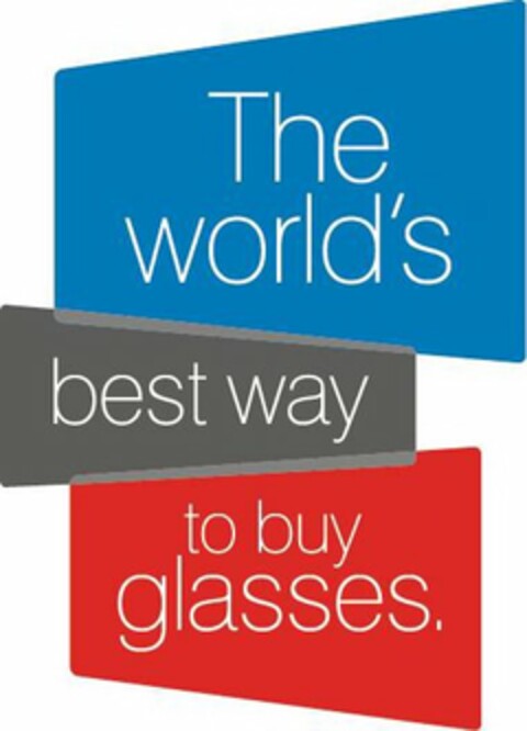 THE WORLD'S BEST WAY TO BUY GLASSES. Logo (USPTO, 02/01/2018)